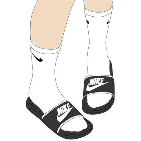 nike claquette dessin.